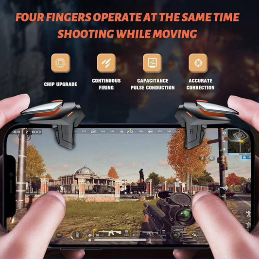 Mobile Controller 4 Fingers Mobile Game Trigger for iPhone & Android