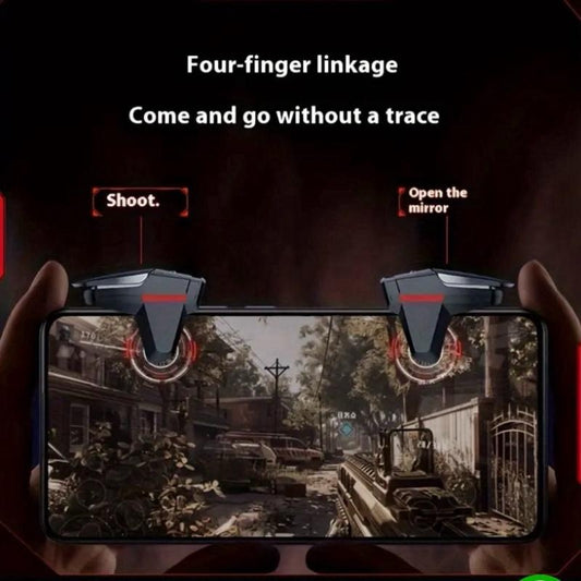 Mobile Controller 4 Fingers Mobile Game Trigger for iPhone & Android
