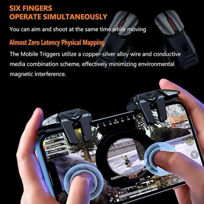 Mobile Game Controller Mobile Game Trigger - 6 fingers for iPhone & Android