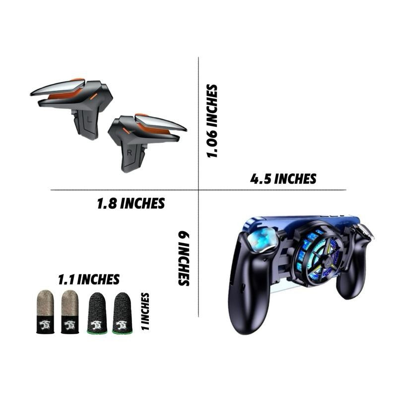 Mobile Controller 4 Fingers Mobile Game Trigger for iPhone & Android