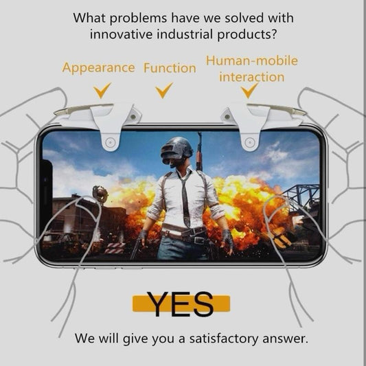 Mobile Controller 4 Fingers Mobile Game Trigger for iPhone & Android