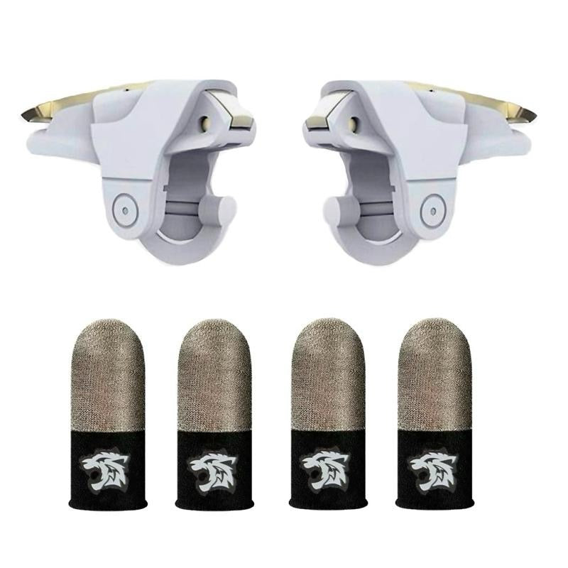 Mobile Controller 4 Fingers Mobile Game Trigger for iPhone & Android