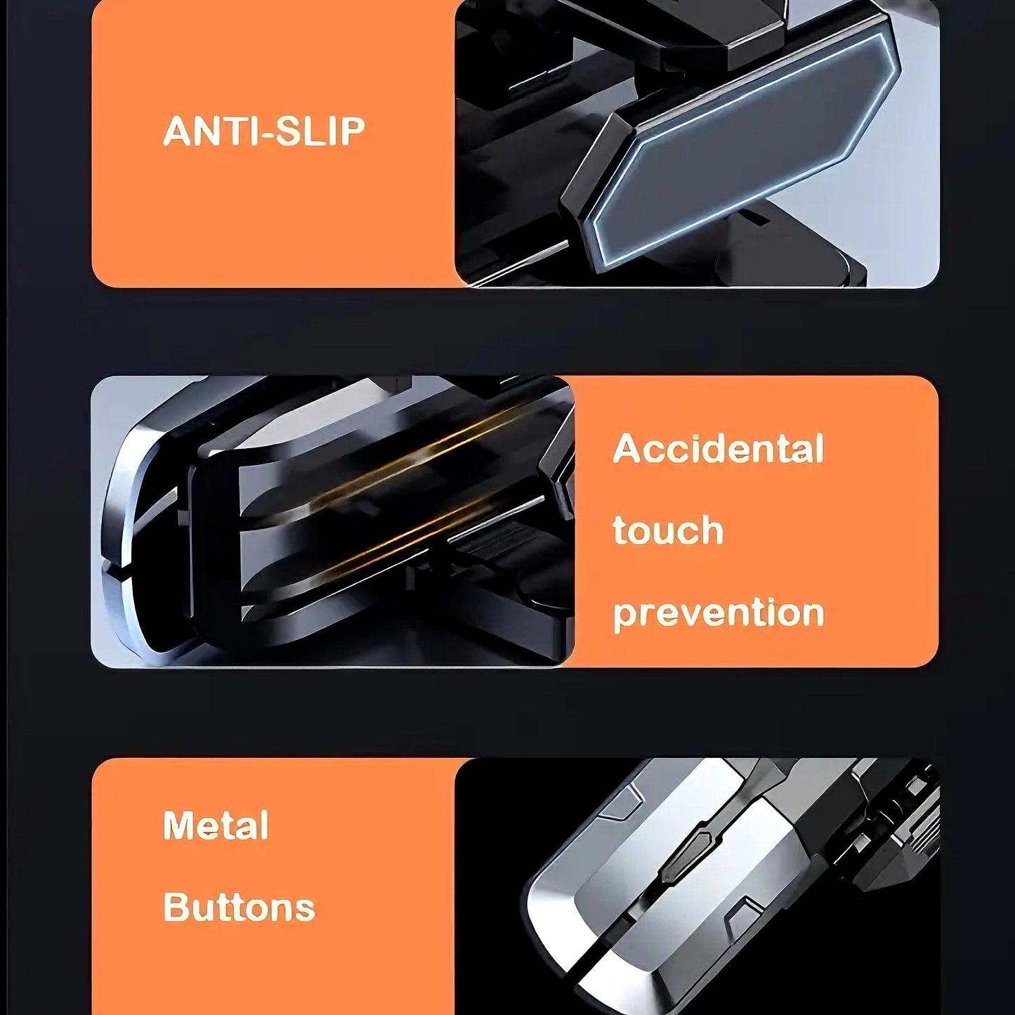 Game Controller Trigger, Mobile Phone Controller, 6 Fingers Trigger