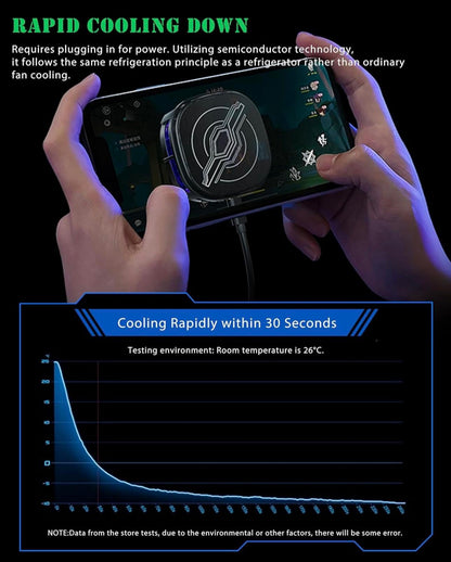 Magnetic Phone Cooler RGB Fan with Semi-Conductor Chip for iOS & Andriod