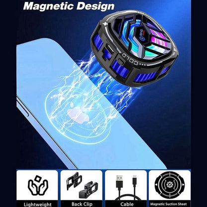 Magnetic Phone Cooler RGB Fan with Semi-Conductor Chip for iOS & Andriod